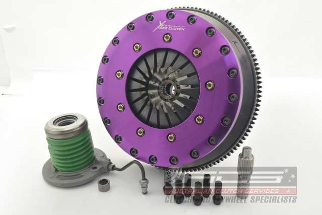 Xtreme Performance - 230mm Carbon Blade Twin Plate Clutch Kit Incl Flywheel & CSC 1670Nm MUSTANG 6th gen 2.3 EcoBoost