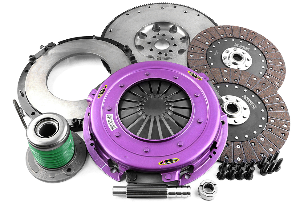 Xtreme Performance - 270mm Organic Twin Plate Clutch Kit Incl Flywheel & CSC 1300Nm MUSTANG 5th gen 5.0