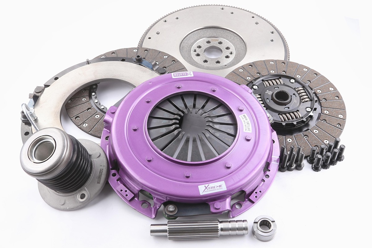 Xtreme Performance - 270mm Sprung Organic Twin Plate Clutch Kit Incl Flywheel & CSC MUSTANG 5th gen 5.4 V8