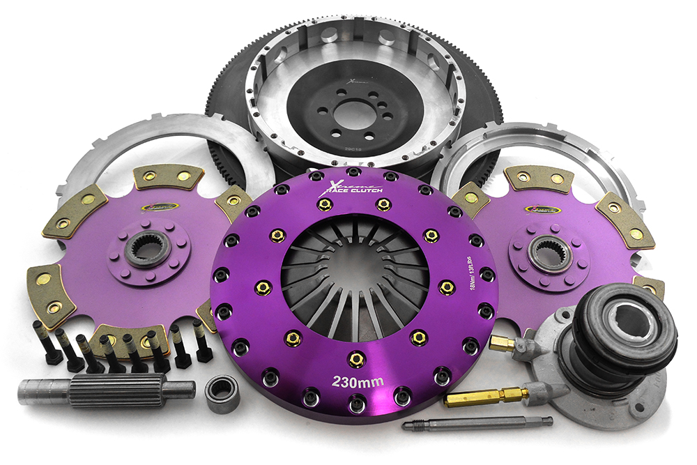 Xtreme Performance - 230mm Rigid Ceramic Twin Plate Clutch Kit Incl Flywheel & CSC 1800Nm CAMARO 5.7