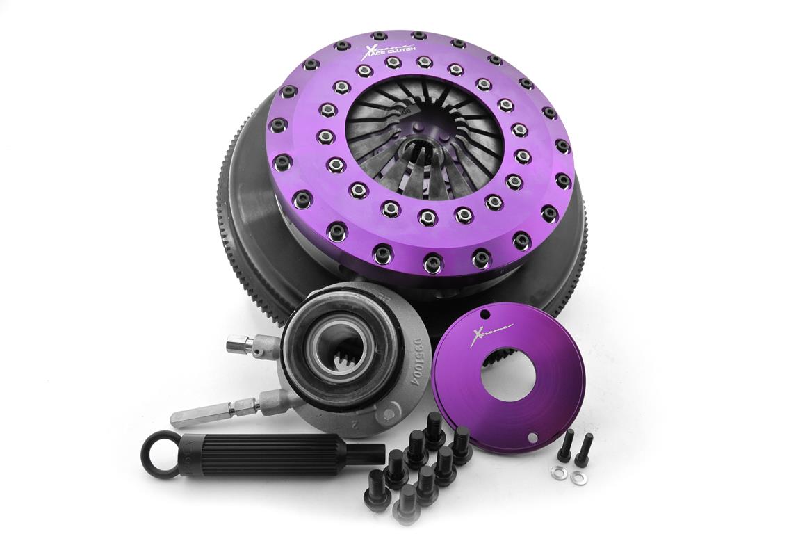 Xtreme Performance - 230mm Rigid Ceramic Twin Plate Clutch Kit Incl Flywheel & CSC 1800Nm CTS 6.2