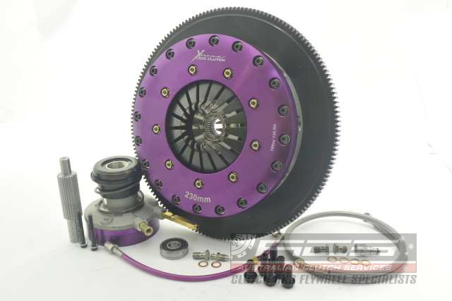 Xtreme Performance - 230mm Carbon Blade Twin Plate Clutch Kit Incl Flywheel & CSC 1670Nm CAMARO 6.2