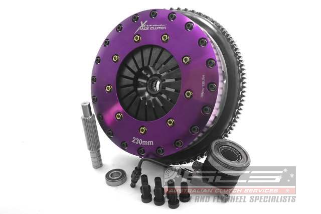Xtreme Performance - 230mm Rigid Ceramic Twin Plate Clutch Kit Incl Flywheel & CSC 1800Nm GENESIS coupe 2.0 T