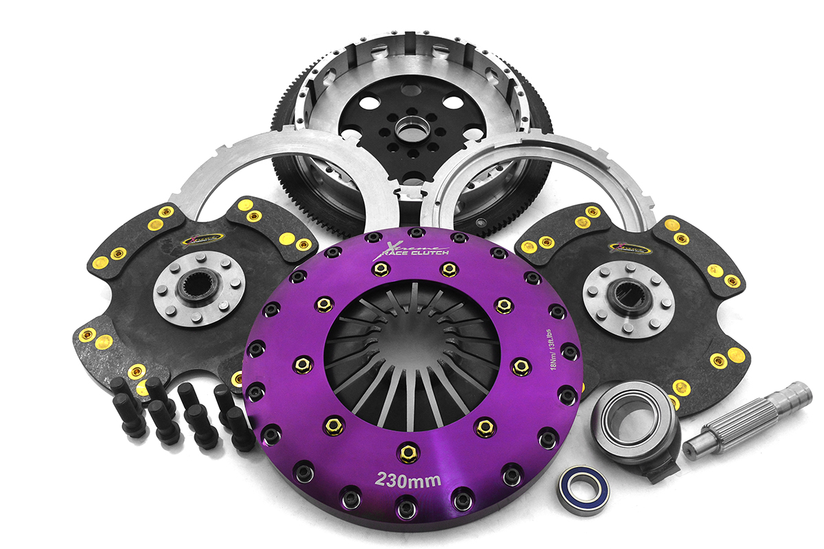 Xtreme Performance - 230mm Carbon Twin Plate Clutch Kit Incl Flywheel 1670Nm CIVIC X 2.0 Type-R (FK8)
