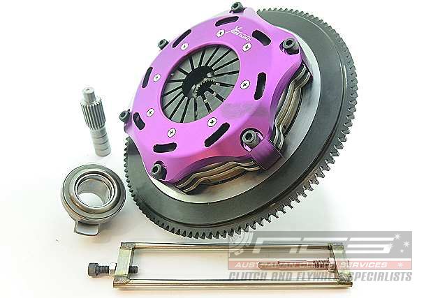 Xtreme Performance - 184mm Rigid Ceramic Twin Plate Clutch Kit Incl Flywheel 1220Nm LANCER 2.0 i Ralliart 4WD (CY4A)