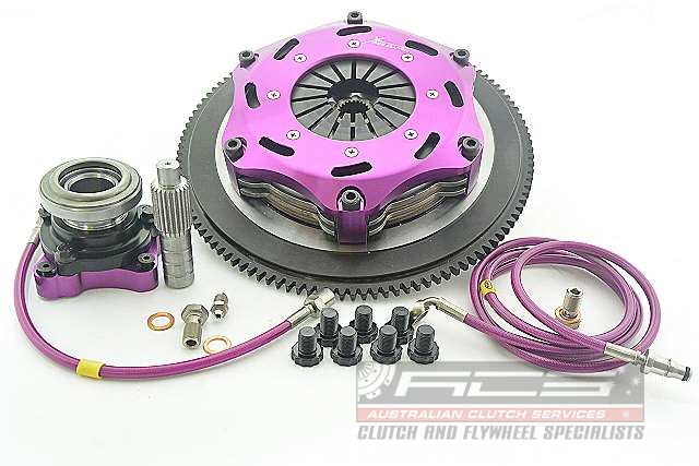 Xtreme Performance - 184mm Rigid Ceramic Twin Plate Clutch Kit Incl Flywheel & CSC 1220Nm LANCER 2.0 i Ralliart 4WD (CY4A)