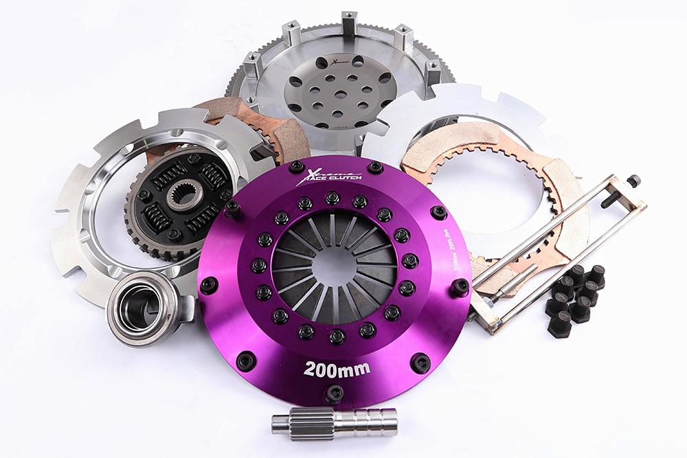 Xtreme Performance - 200mm Sprung Ceramic Twin Plate Clutch Kit Incl Flywheel 1200Nm LANCER EVO IV (CN9A)