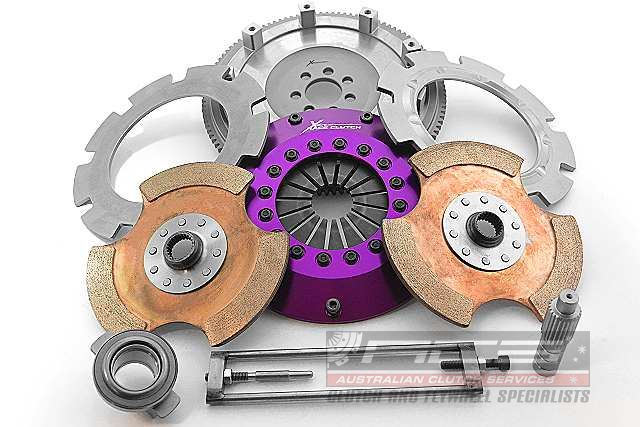 Xtreme Performance - 200mm Rigid Ceramic Twin Plate Clutch Kit Incl Flywheel 1200Nm LANCER 2.0 i Ralliart 4WD (CY4A)