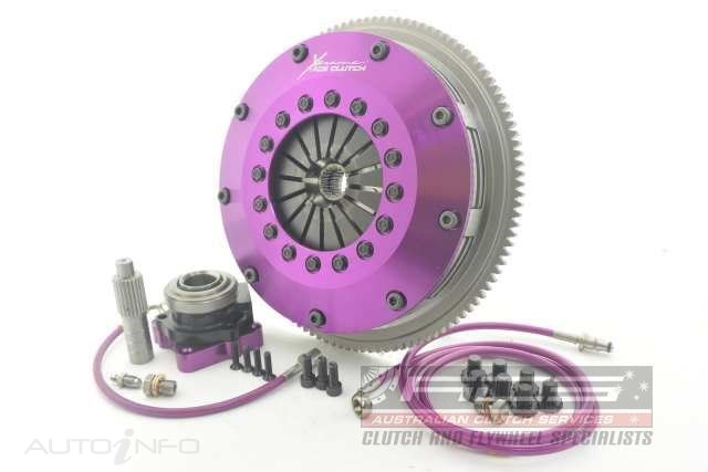 Xtreme Performance - 200mm Rigid Ceramic Twin Plate Clutch Kit Incl Flywheel & CSC 1200Nm LANCER 2.0 i Ralliart 4WD (CY4A)