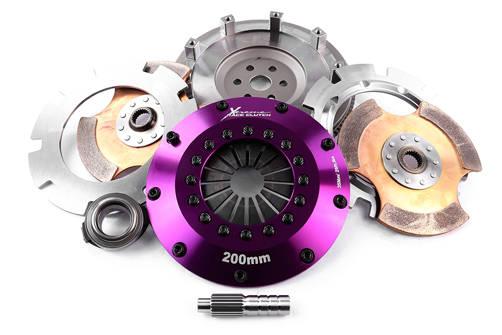 Xtreme Performance - 200mm Rigid Ceramic Twin Plate Clutch Kit Incl Flywheel 1200Nm MX-5 III (NC) 2.0 (NC18)