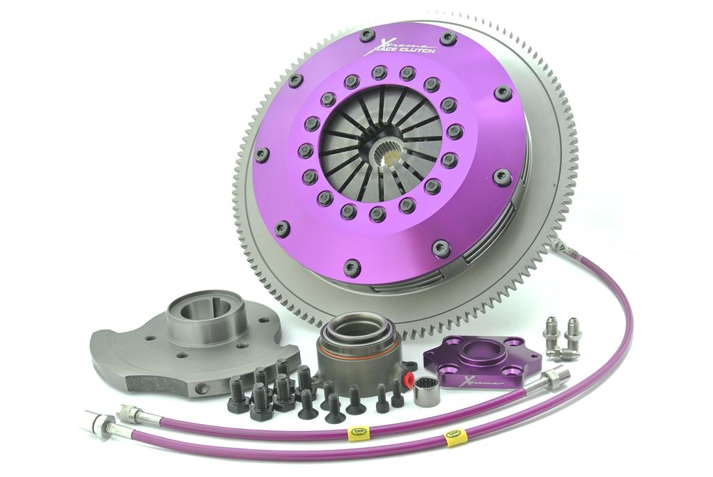 Xtreme Performance - 200mm Rigid Ceramic Twin Plate Clutch Kit Incl Flywheel & CSC 1200Nm RX-7 III (FD) 1.3 Twin Turbo (FD3S. FD1031)