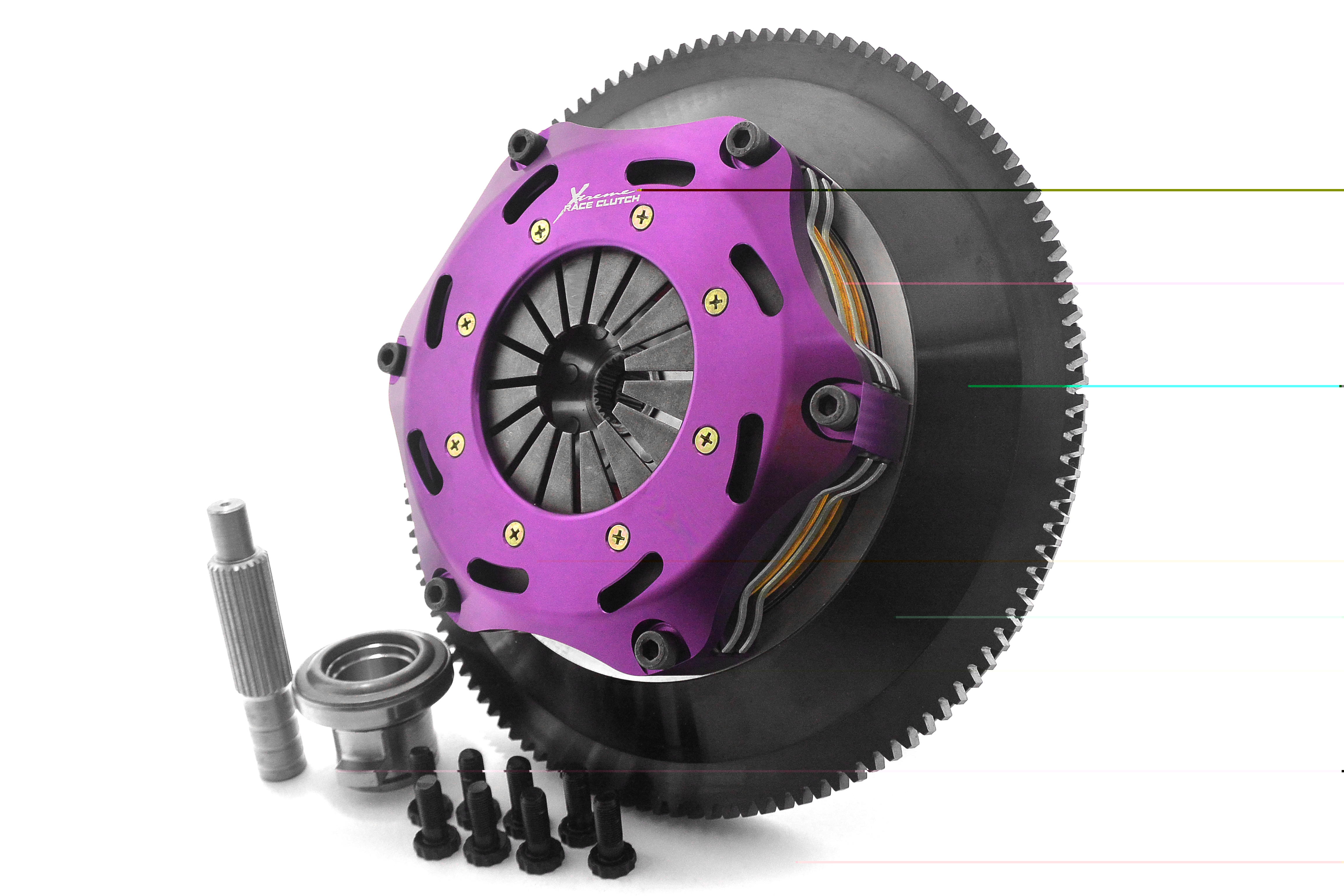 Xtreme Performance - 184mm Rigid Ceramic Twin Plate Clutch Kit Incl Flywheel 1220Nm 350Z coupe (Z33) 3.5