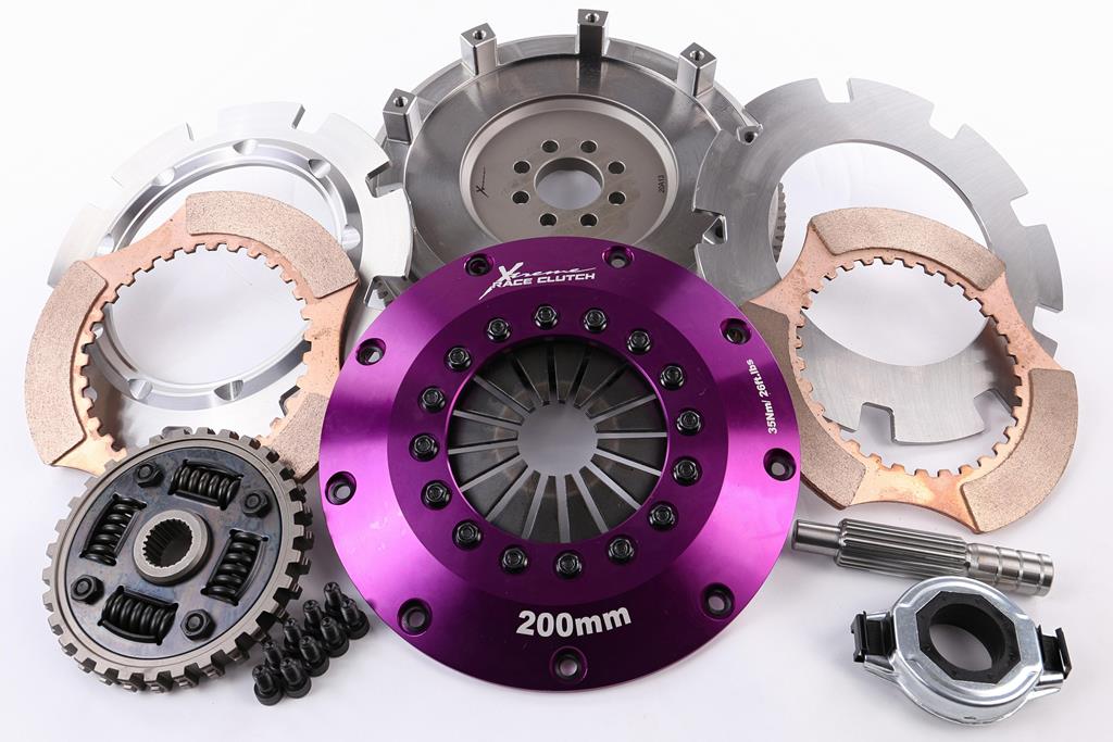 Xtreme Performance - 200mm Sprung Ceramic Twin Plate Clutch Kit Incl Flywheel 1200Nm SUNNY III (N14) 2.0 GTi-R 4x4