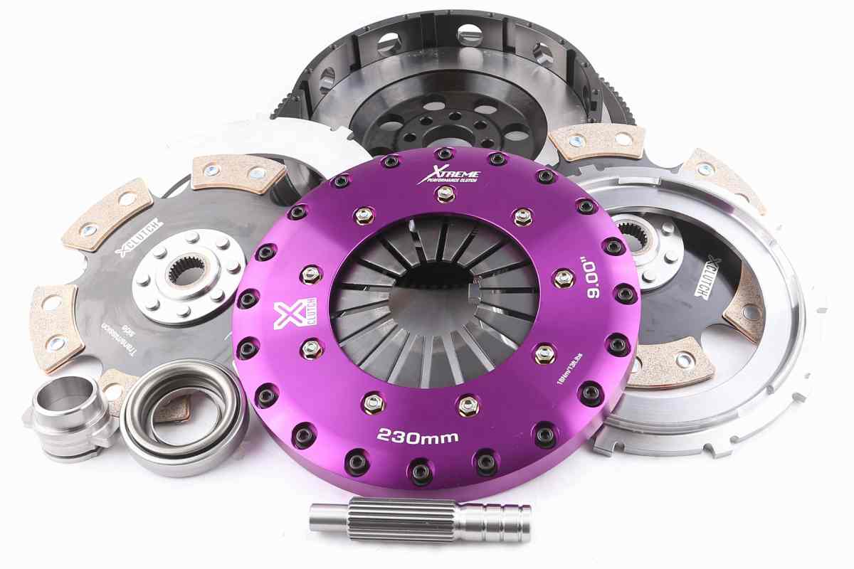 Xtreme Performance - 230mm Rigid Ceramic Twin Plate Clutch Kit Incl Flywheel 1800Nm 300ZX (Z32) 3.0 Twin Turbo