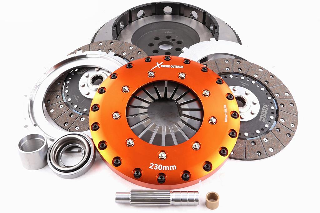 Xtreme Performance - 230mm Organic Twin Plate Clutch Kit Incl Flywheel 1200Nm PATROL Y61 4.2 D 4x4 (TY61)