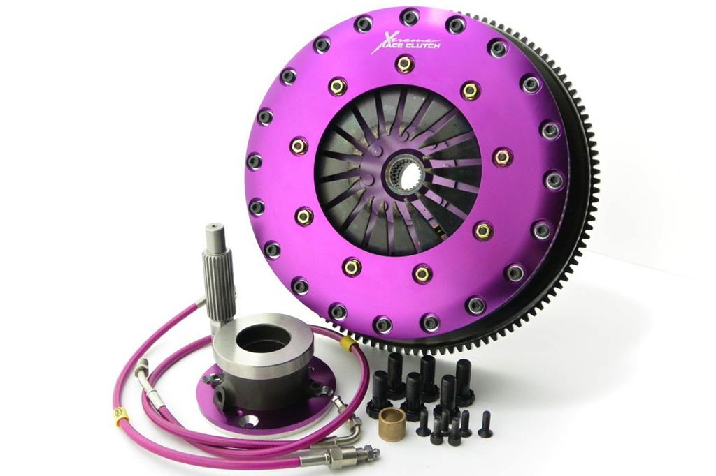 Xtreme Performance - 230mm Carbon Blade Twin Plate Clutch Kit Incl Flywheel & CSC 1670Nm SKYLINE coupe (R34) 2.6 Turbo 4x4