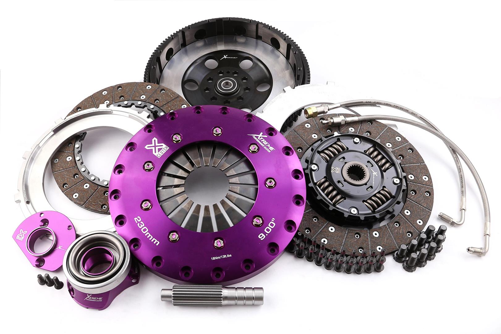 Xtreme Performance - 230mm Sprung hub Organic Twin Plate Clutch Kit Incl Flywheel & CSC 1000Nm 911 (964) 3.3 Turbo 3.3 Turbo