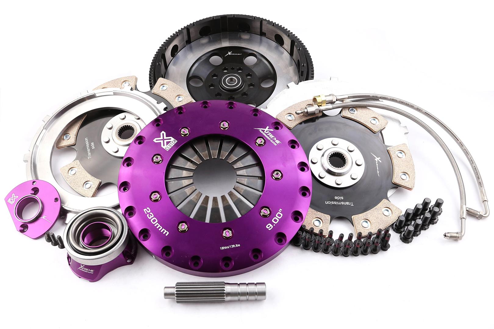 Xtreme Performance - 230mm Rigid Ceramic Twin Plate Clutch Kit Incl Flywheel & CSC 1800Nm 911 (964) 3.3 Turbo 3.3 Turbo