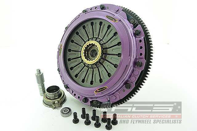 Xtreme Performance - 230mm Organic Twin Plate Clutch Kit Incl Flywheel 1200Nm Impreza 2.0 AWD (GC8)