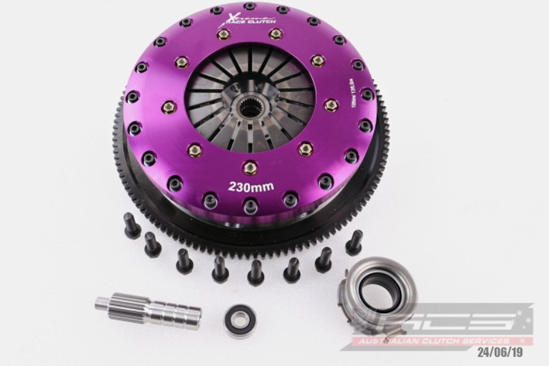 Xtreme Performance - 230mm Organic Twin Plate Clutch Kit Incl Flywheel 1200Nm BRZ 2.0 (ZC6)