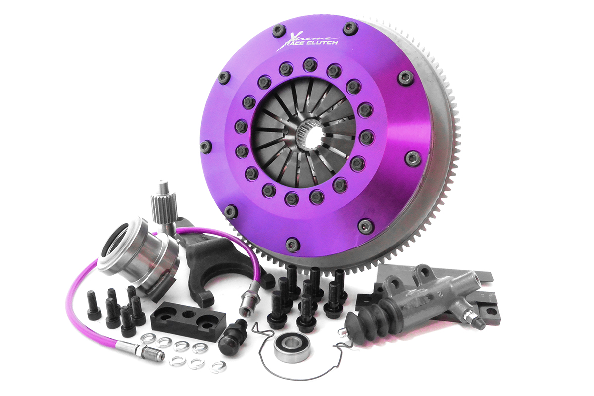 Xtreme Performance - 200mm Rigid Ceramic Twin Plate Clutch Kit Incl Flywheel 1200Nm CHASER 2.5 (JZX100_)