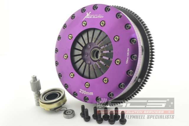 Xtreme Performance - 230mm Rigid Ceramic Twin Plate Clutch Kit Incl Flywheel 1800Nm SUPRA 3.0 i (JZA80_)