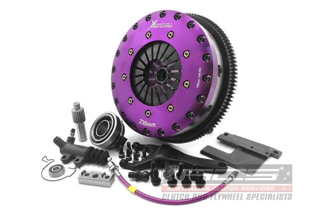 Xtreme Performance - 230mm Carbon Twin Plate Clutch Kit Incl Flywheel 1670Nm CHASER 2.5 (JZX100_)