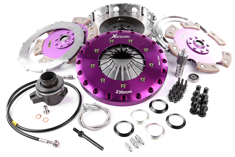 Xtreme Performance - 230mm Rigid Ceramic Twin Plate Clutch Kit Incl Flywheel & CSC 1800Nm CHASER 2.5 (JZX100_)