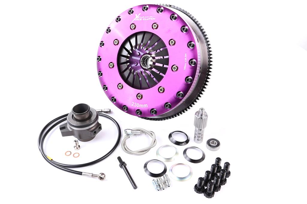 Xtreme Performance - 230mm Carbon Blade Twin Plate Clutch Kit Incl Flywheel & CSC 1670Nm CHASER 2.5 (JZX100_)
