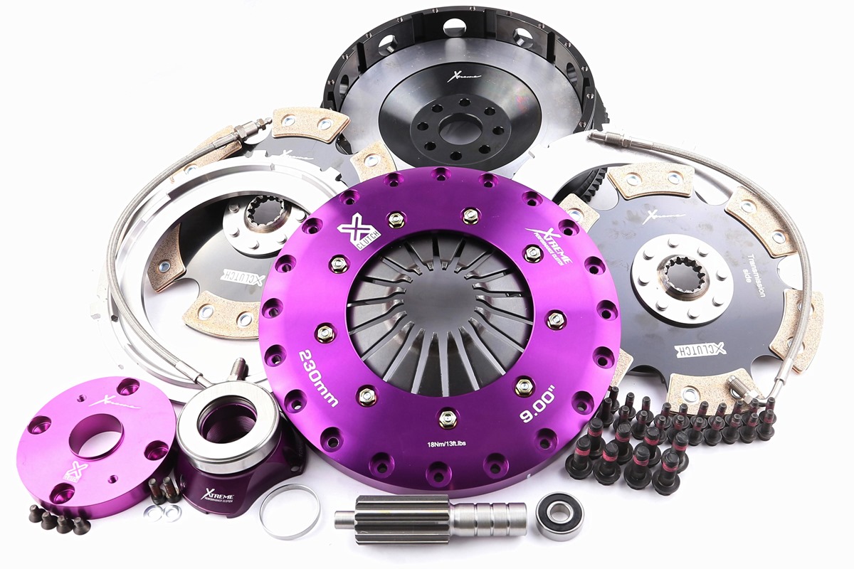 Xtreme Performance - 230mm Rigid Ceramic Twin Plate Clutch Kit Incl Flywheel & CSC 1800Nm SUPRA 3.0 i Bi-Turbo (JZA80_)