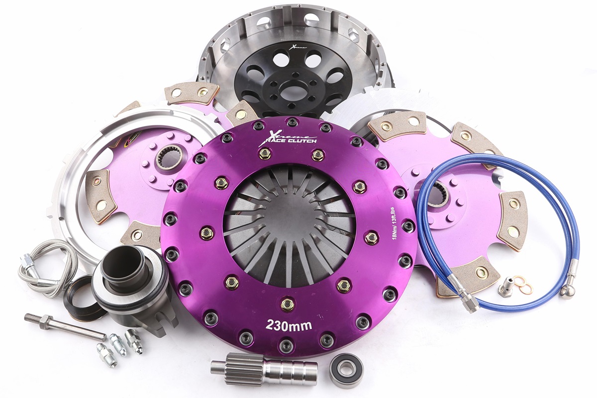 Xtreme Performance - 230mm Rigid Ceramic Twin Plate Clutch Kit Incl Flywheel & CSC 1800Nm SUPRA 3.0 Turbo (MA70_. MA70)