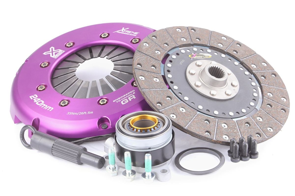 Clutch Kit - Xtreme Performance Heavy Duty Organic Inc CSC - suits dualmass flywheel - 560Nm YARIS 1.6 GR 4WD (GXPA16)