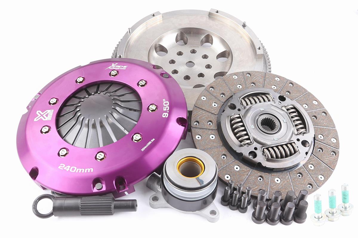 Clutch Kit - Xtreme Performance Heavy Duty Organic Incl Flywheel & CSC - CONVERSION TO SOLID FLYWHEEL does have a significant increase in noise and harmonics - 600NM YARIS 1.6 GR 4WD (GXPA16)