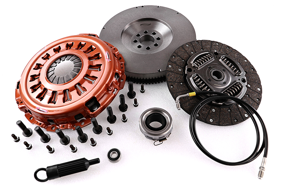 Clutch Kit - Xtreme Outback - Extra Heavy Duty Organic Incl Flywheel 610Nm - Upgrade Kit with solid flywheel HILUX 2.8 D (GUN123)