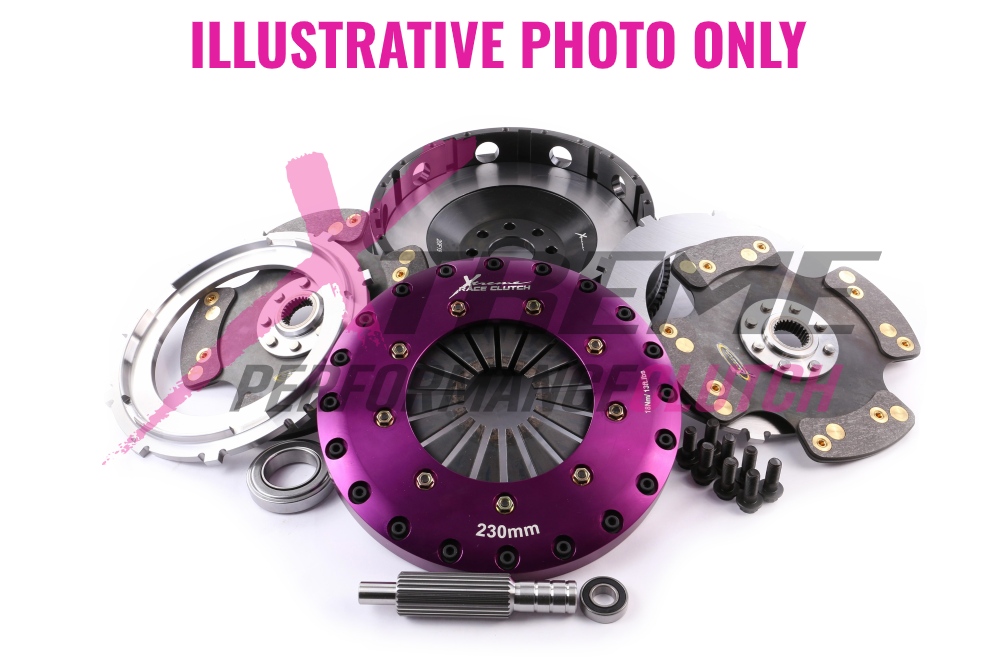 Xtreme Performance - 230mm Carbon Twin Plate Clutch Kit Incl Flywheel 1670Nm 350Z coupe (Z33) 3.5