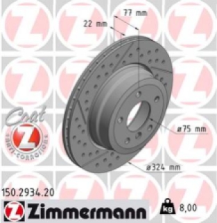 Zimmermann sport Z achter remschijf - performance en 135i