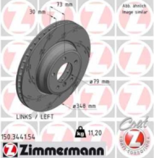 E90-E93 325d-335xi voor remschijf Black Z